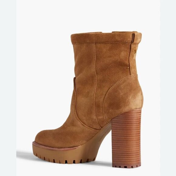 Veronica Beard Hannigan Suede Platform Boots in Hazelwood, New, Size 11 - Picture 6 of 15